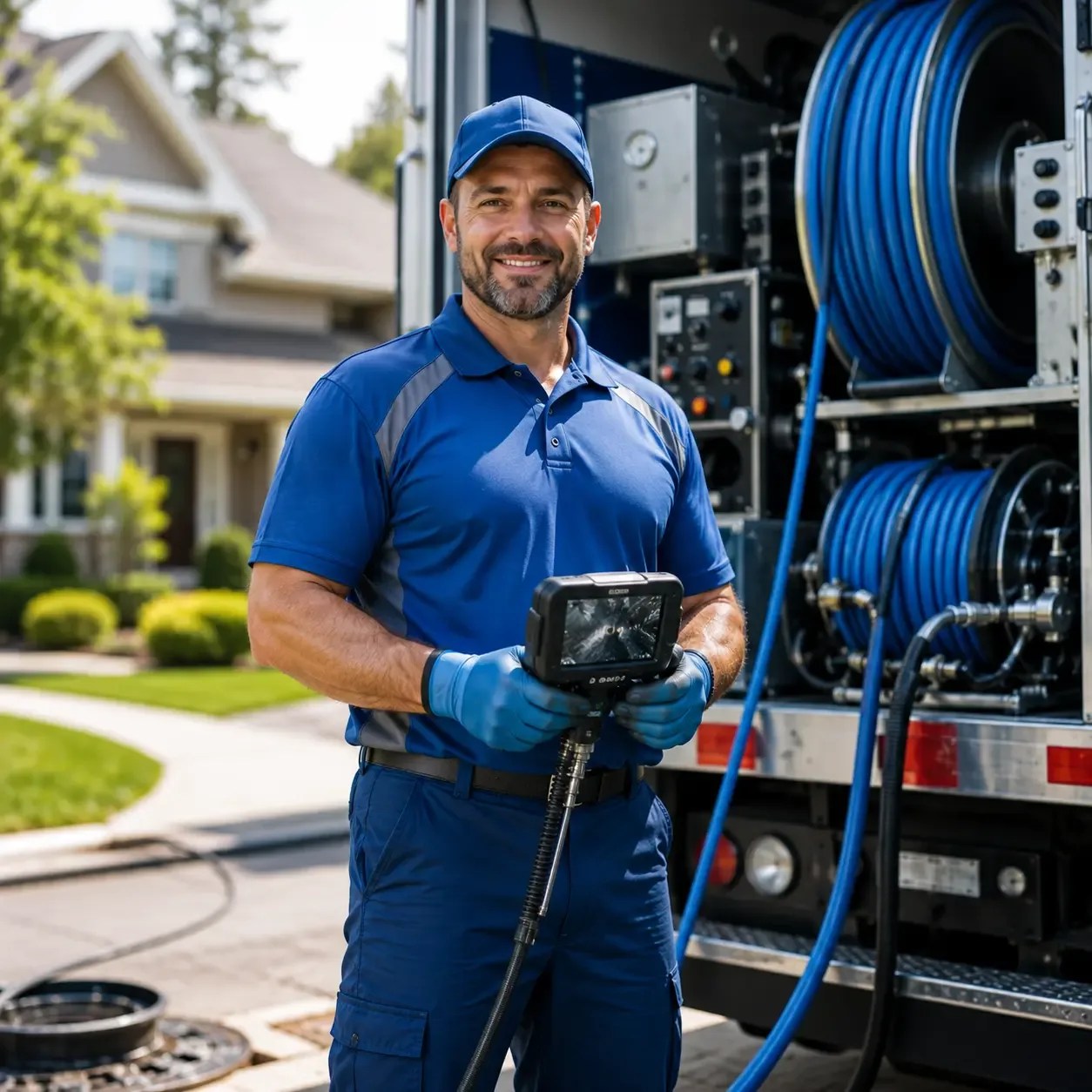 Local outdoor drain cleaning specialists in Blue Mountain, AR